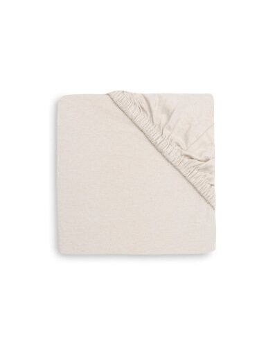 Jollein Fitted Sheet Jersey, 60x120 cm, Sand Jollein Fitted Sheet Jersey, 60x120 cm, Sand