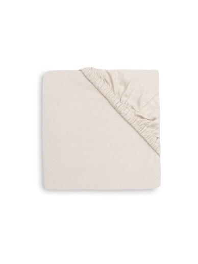 Jollein Fitted Sheet Jersey, 60x120 cm, Sand Jollein Fitted Sheet Jersey, 60x120 cm, Sand