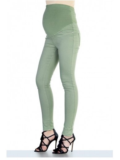 Žalios kelnės - džinsai nėščioms Ebru