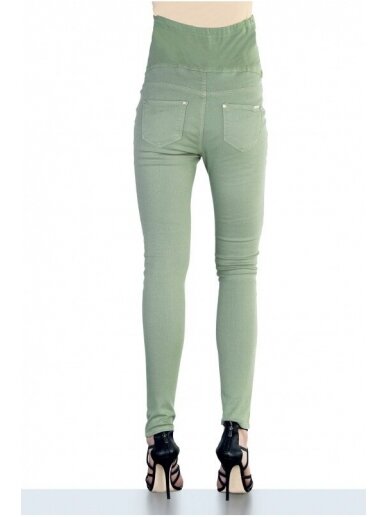 Žalios kelnės - džinsai nėščioms Ebru