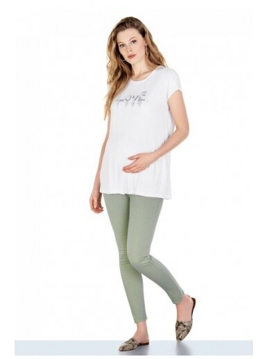 Žalios kelnės - džinsai nėščioms Ebru 3