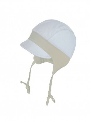 Kepurė su snapeliu ir raišteliais, UV+30, TuTu (light grey)