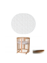Coconut-Latex Mattress for SMART Crib, 72x72x5 cm