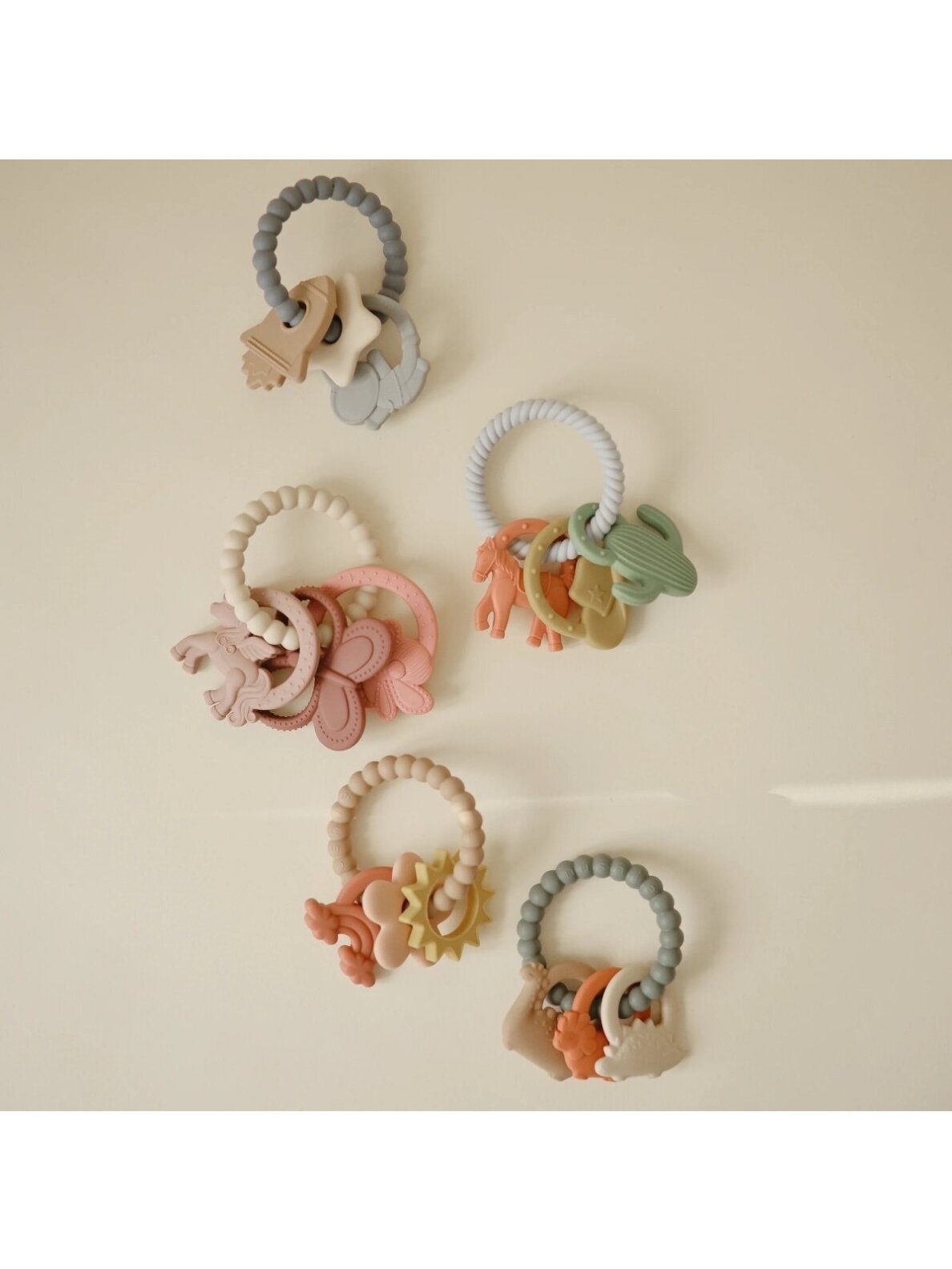 Teething Ring, Mushie (Dino) 2