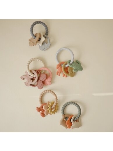 Teething Ring, Mushie (Dino) 2