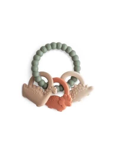 Teething Ring, Mushie (Dino)