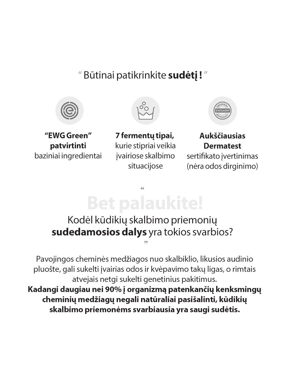 Audinių skalbiklis, DIA, 1L,  Mother-K 3