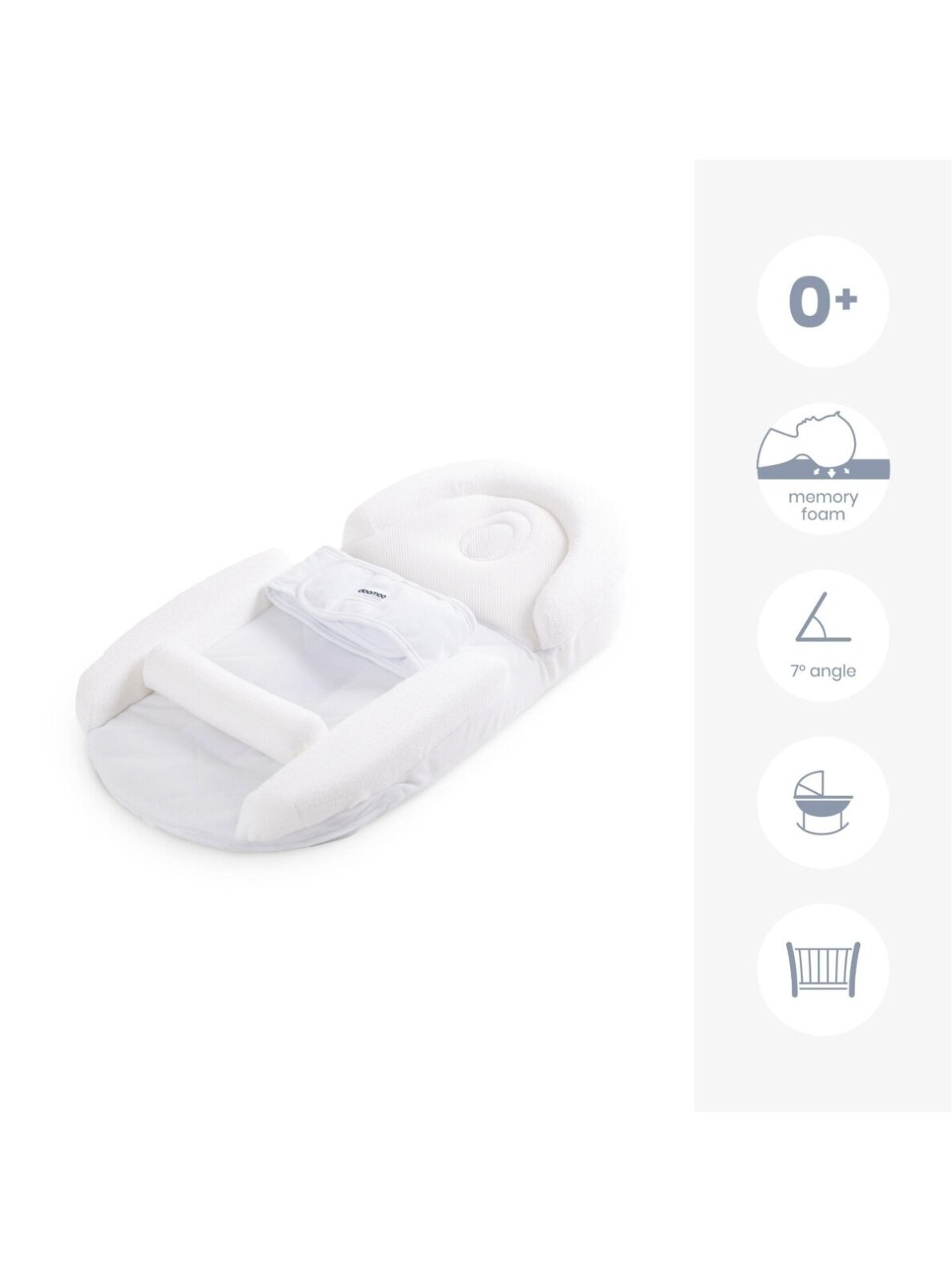Kūdikio lizdas Supreme Sleep Plus, Doomoo (White) 2 Kūdikio lizdas Supreme Sleep Plus, Doomoo (White) 2