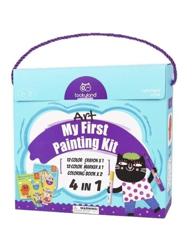 My First Painting Kit 4-in-1 Creative Set, 26 pcs, Tookyland My First Painting Kit 4-in-1 Creative Set, 26 pcs, Tookyland
