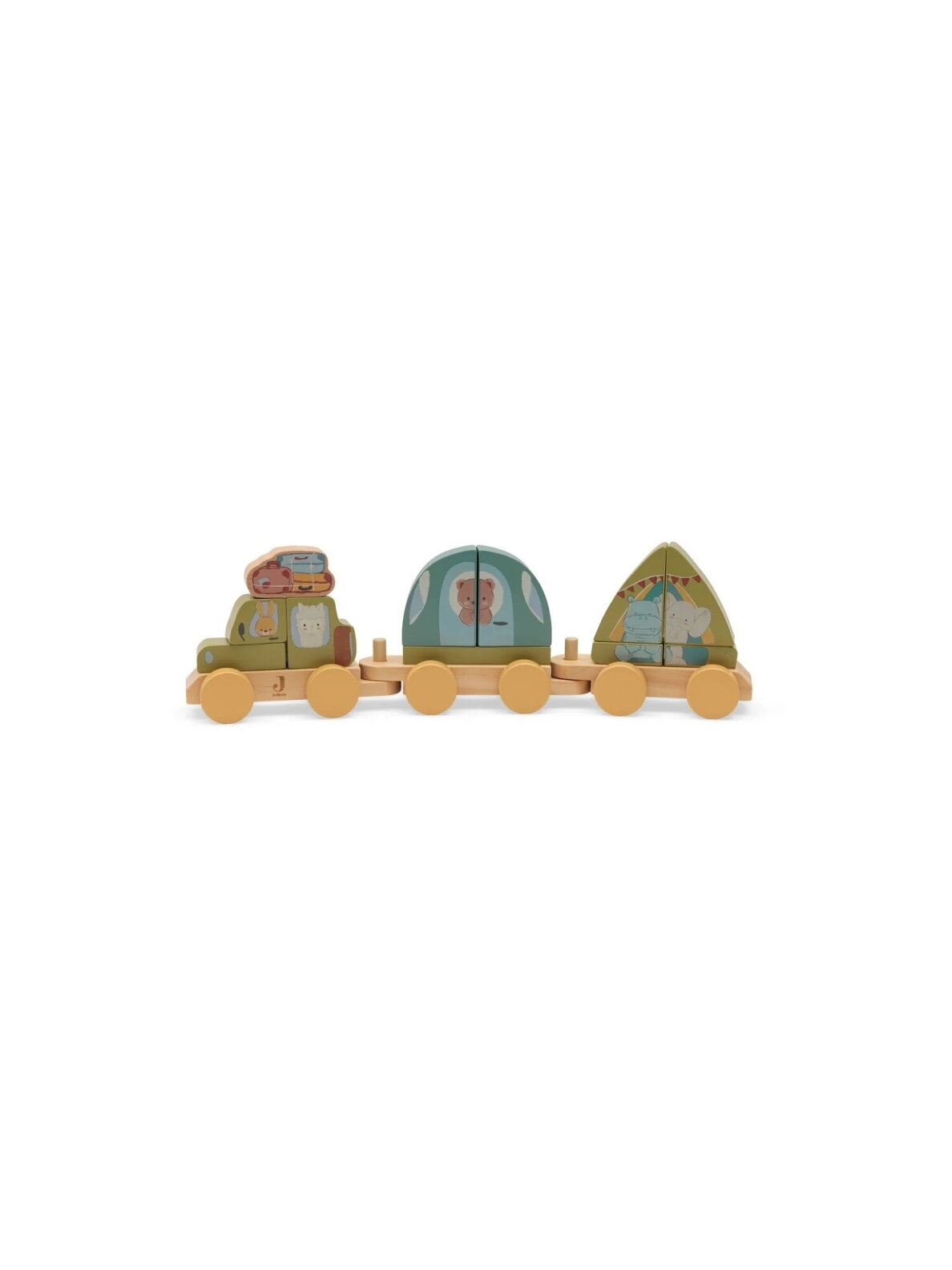 Wooden Toy Train - Jollies Camping Wooden Toy Train - Jollies Camping