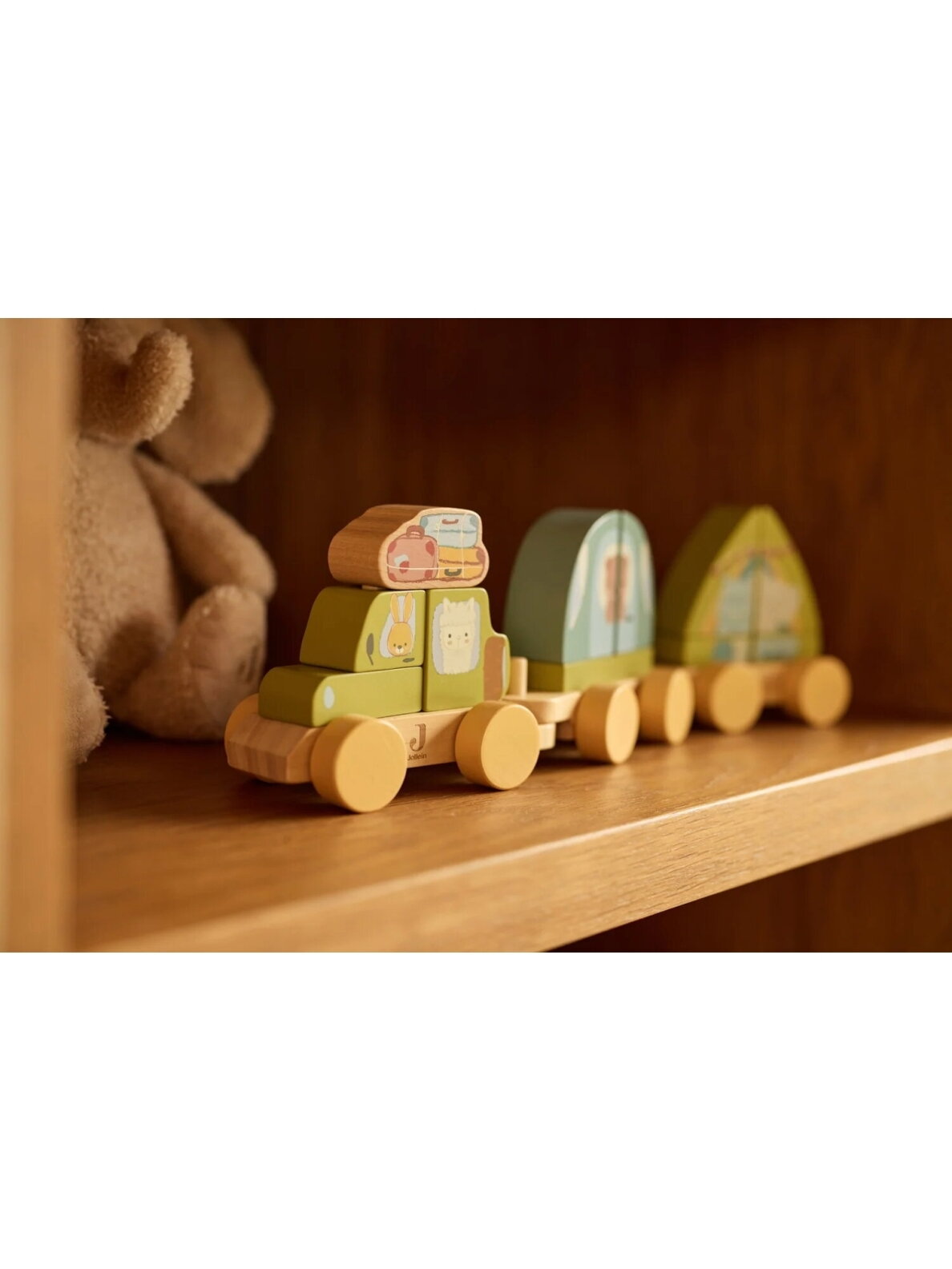 Wooden Toy Train - Jollies Camping 2 Wooden Toy Train - Jollies Camping 2