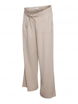 Wide leisure pants for pregnant MLMalin, Mama;licious (sand) ​