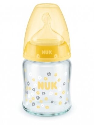 Glass bottle for newborn, Nuk 120 ml