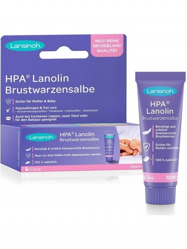 Lanolino kremas speneliams, 10ml, Lansinoh