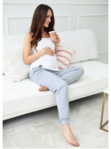 Casual pants for pregnant women, Amanda by Mija (Grey) 3