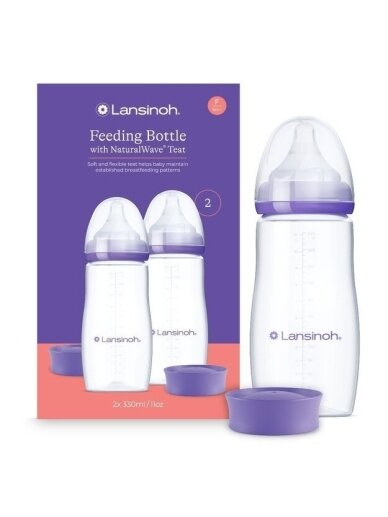 Lansinoh buteliukai 2vnt. 330ml F 6men+ Lansinoh buteliukai 2vnt. 330ml F 6men+