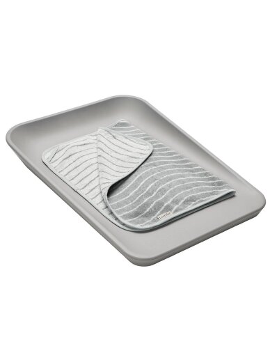 Leander Topper for Changing mat, Woodland, Organic Cotton, Cool grey 1