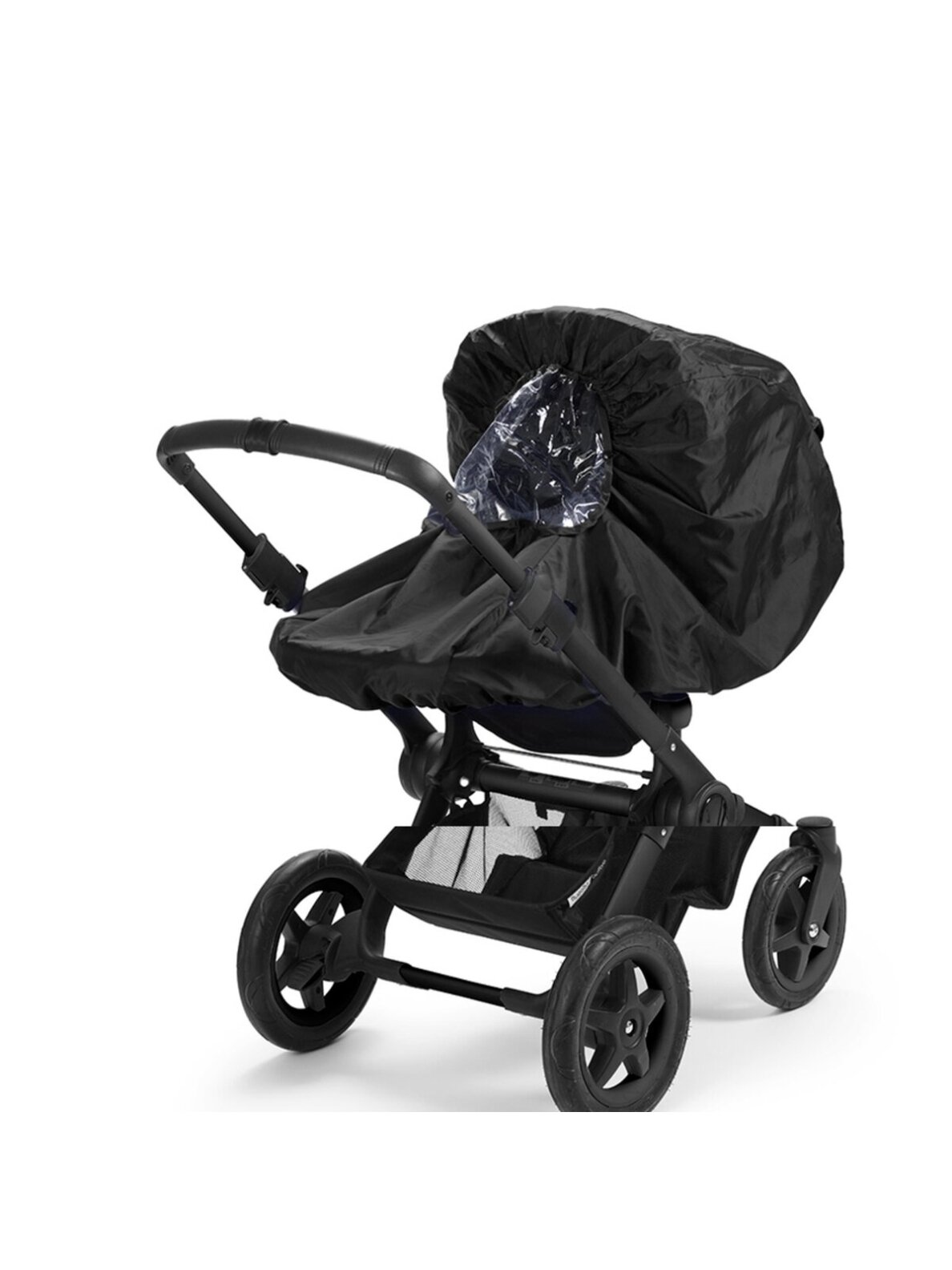 Stroller rain cover, Elodie (Brilliant Black) Stroller rain cover, Elodie (Brilliant Black)
