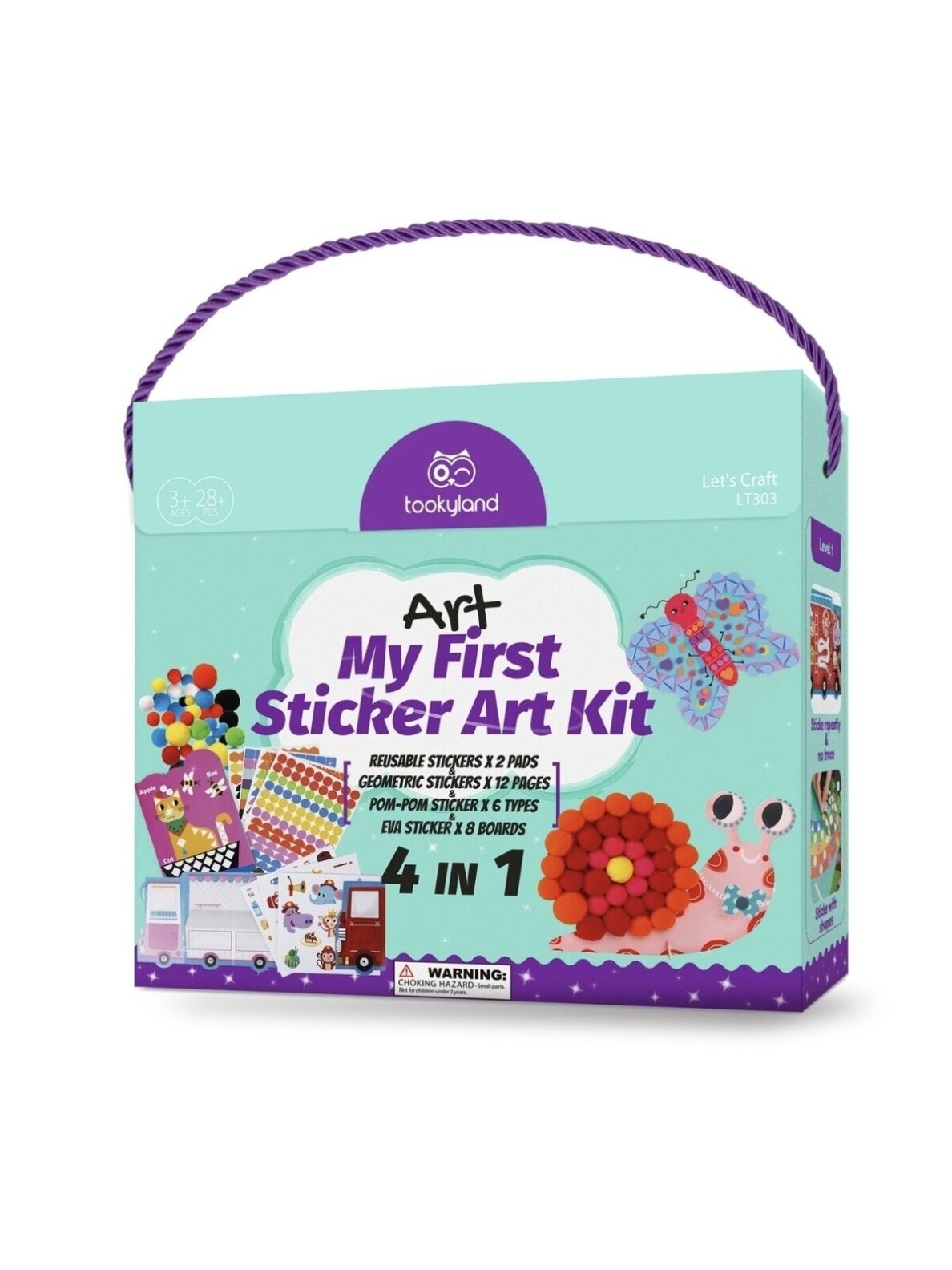 My First Sticker Art Kit 4-in-1, Tookyland My First Sticker Art Kit 4-in-1, Tookyland