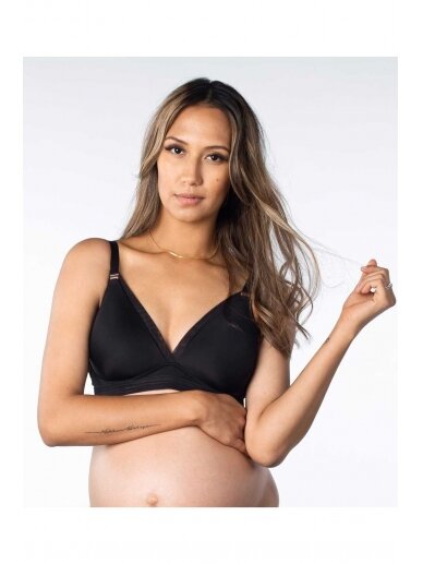 Maternity and nursing bra Ambition Triangle by Hot Milk (black) 6