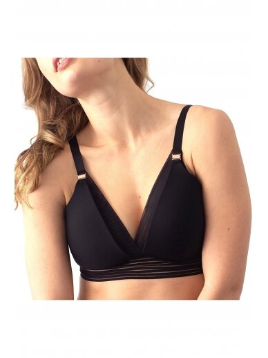 Maternity and nursing bra Ambition Triangle by Hot Milk (black) 5