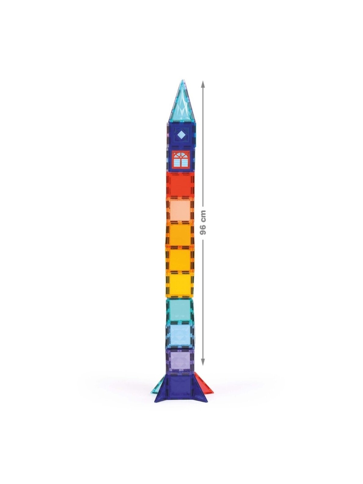 Magnetinis konstruktorius XXL, 100 dalių, LUDI Magnetinis konstruktorius XXL, 100 dalių, LUDI