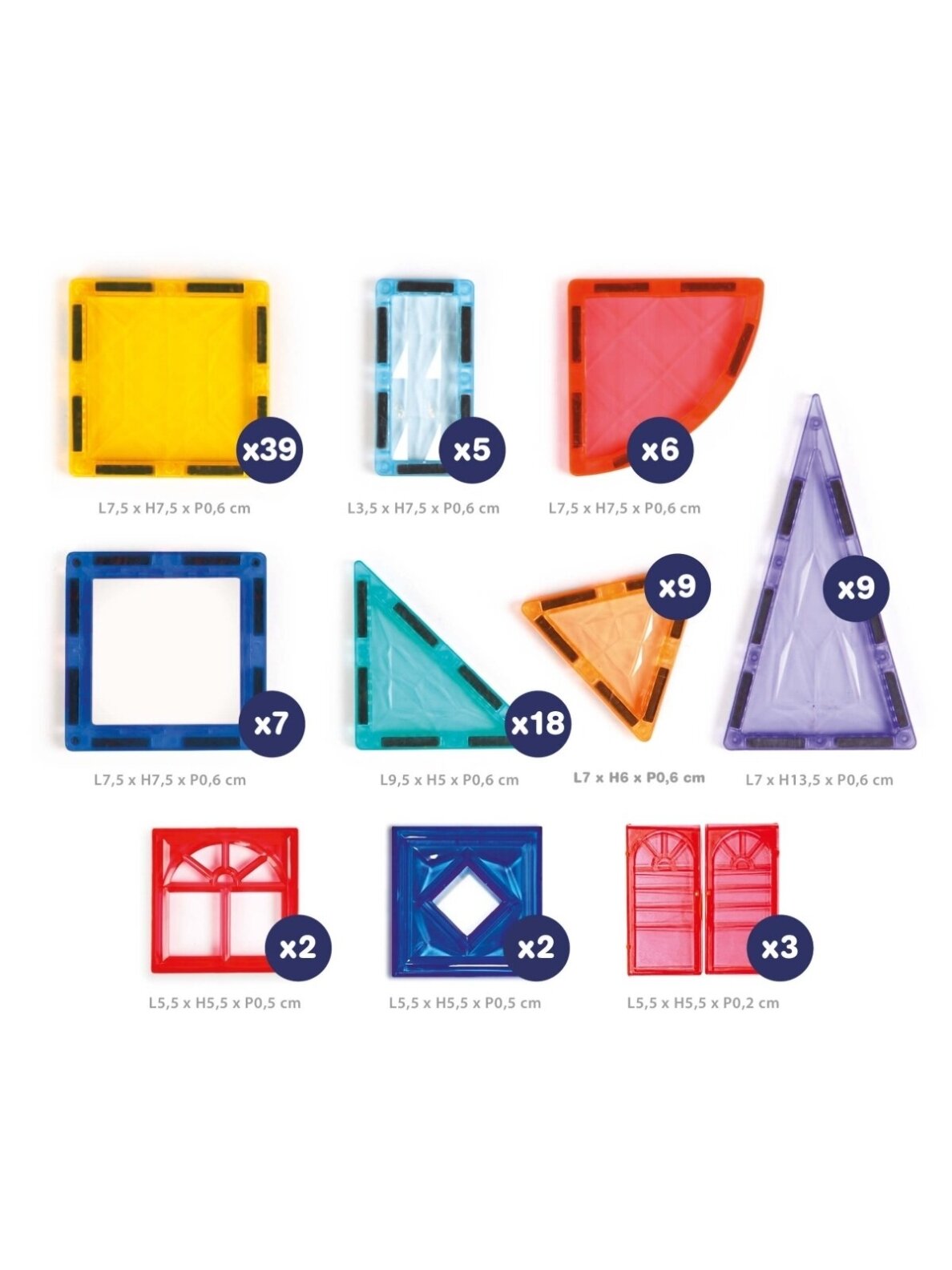 Magnetinis konstruktorius XXL, 100 dalių, LUDI 3