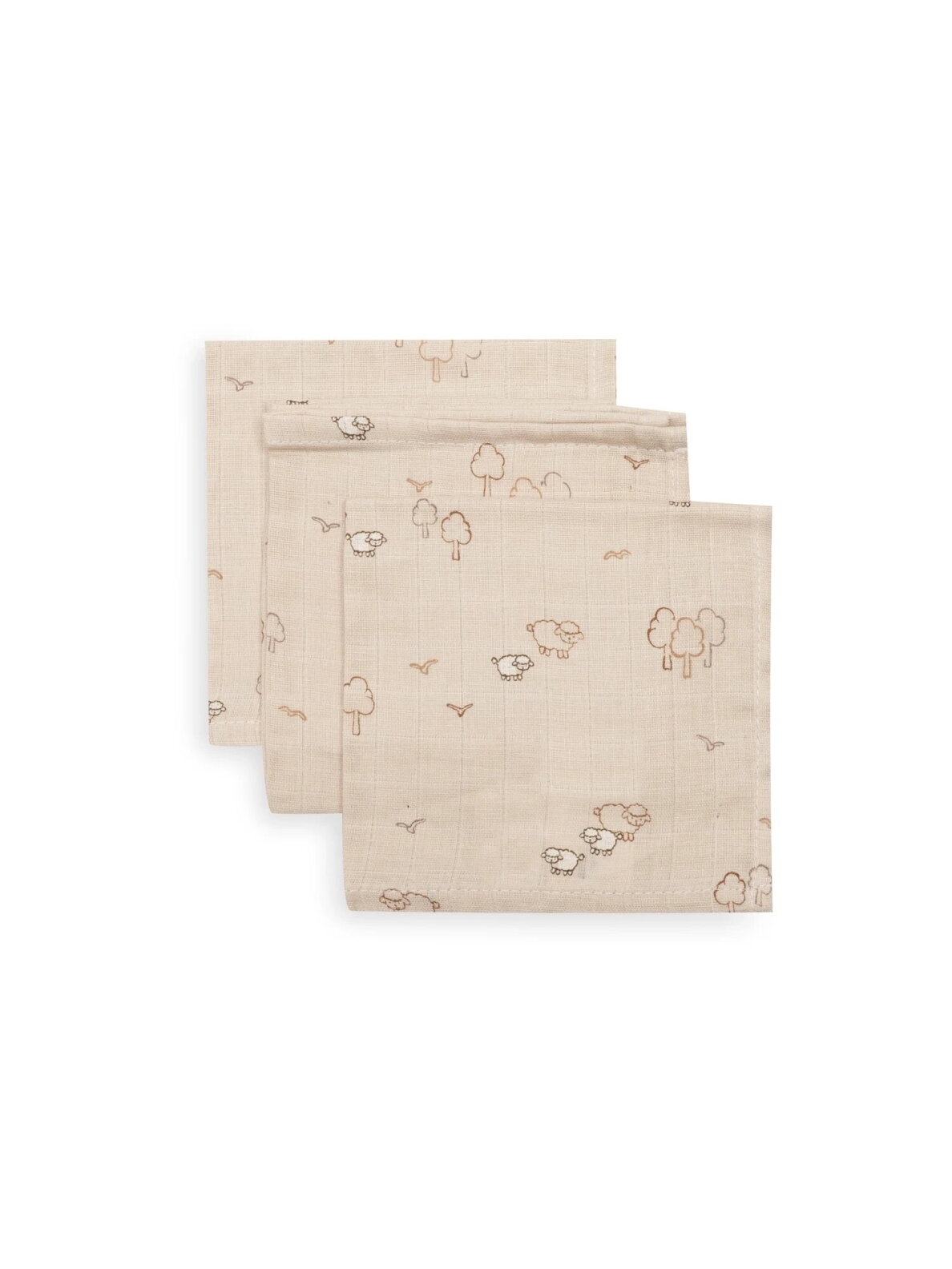Muslin diaper set, 3 pcs. 31x31, Jollein Muslin diaper set, 3 pcs. 31x31, Jollein