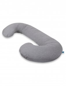 Nėščiosios - Maitinimo pagalvė 300cm, Šviesiai pilka, CebaBaby (granulės)