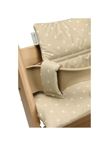 Maitinimo kėdutės įdėklas/pagalvėlė, Meyco baby (Sweet heart sand/soft sand)