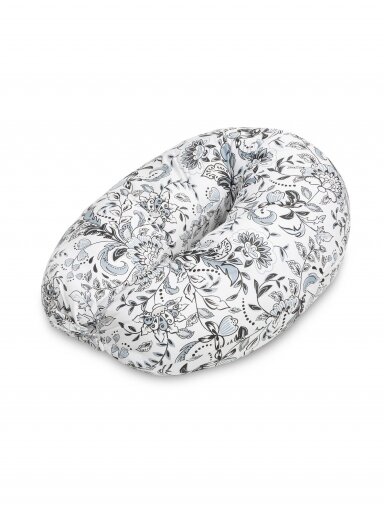 Feeding pillow 170 cm. White with flowers, Sensillo (padding)