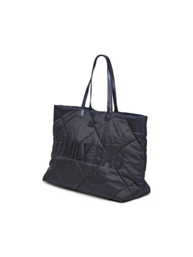 Mamos krepšys Family Bag, Childhome (Puffered Black) Mamos krepšys Family Bag, Childhome (Puffered Black)