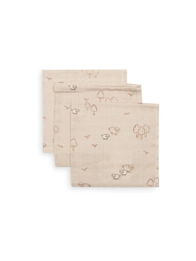 Muslin diaper set, 3 pcs. 31x31, Jollein Muslin diaper set, 3 pcs. 31x31, Jollein
