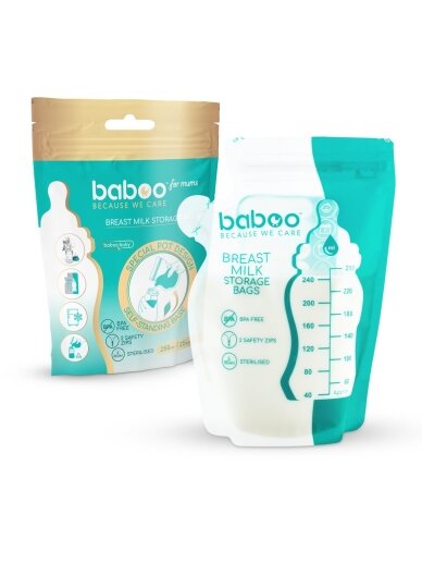 Bags for storing mother's milk, 25 units, Baboo 5