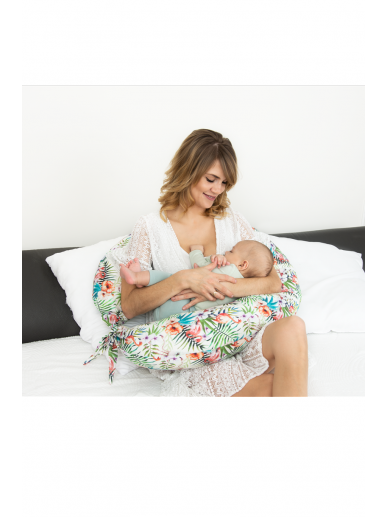 Žindymo-miego pagalvė nėščioms 260 cm, TROPIKAI MOON, Baby Matex (kamšalas)