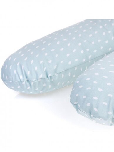Maitinimo–miego pagalvė nėščioms 170 cm, LULILOO MINT, Zaffiro (kamšalas)