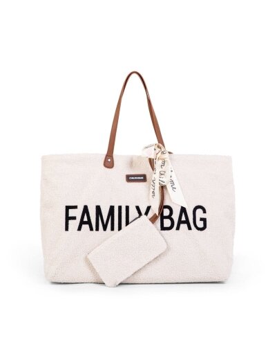 Family Bag Nursery Bag, Childhome (Teddy Off White) 1 Family Bag Nursery Bag, Childhome (Teddy Off White) 1
