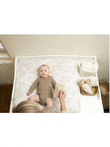 Muslin diapers set, 3 pcs. 30x30, Meyco Baby (Branches sand) 2 Muslin diapers set, 3 pcs. 30x30, Meyco Baby (Branches sand) 2