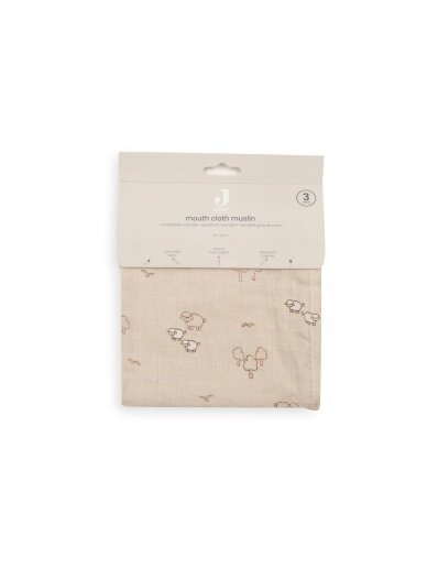 Muslin diaper set, 3 pcs. 31x31, Jollein 2 Muslin diaper set, 3 pcs. 31x31, Jollein 2