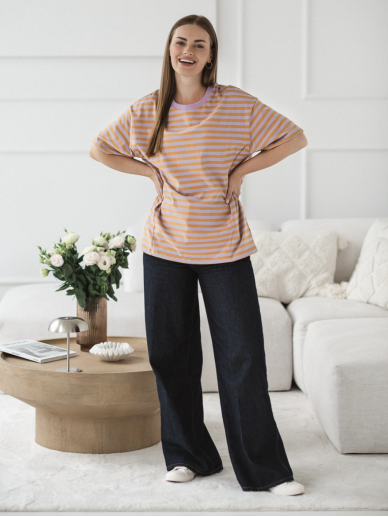 Maternity & Nursing T-Shirt Mamahood (Honey-Lilac Stripes) Maternity & Nursing T-Shirt Mamahood (Honey-Lilac Stripes)