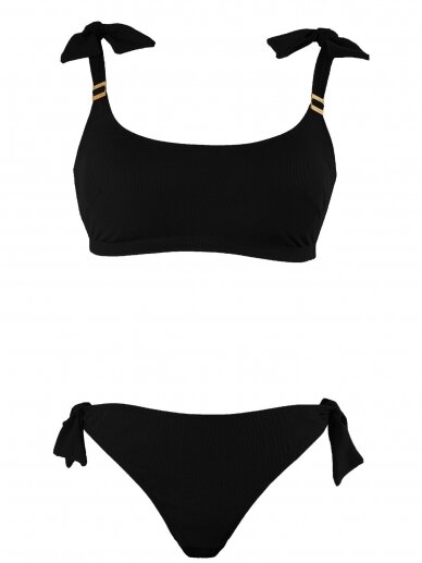 Two -part swimsuit, Cache Coeur (black)
