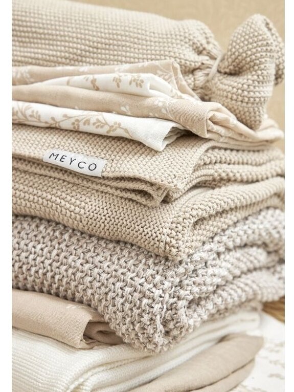 Muslin diapers set, 3 pcs. 30x30, Meyco Baby (Branches sand) 1