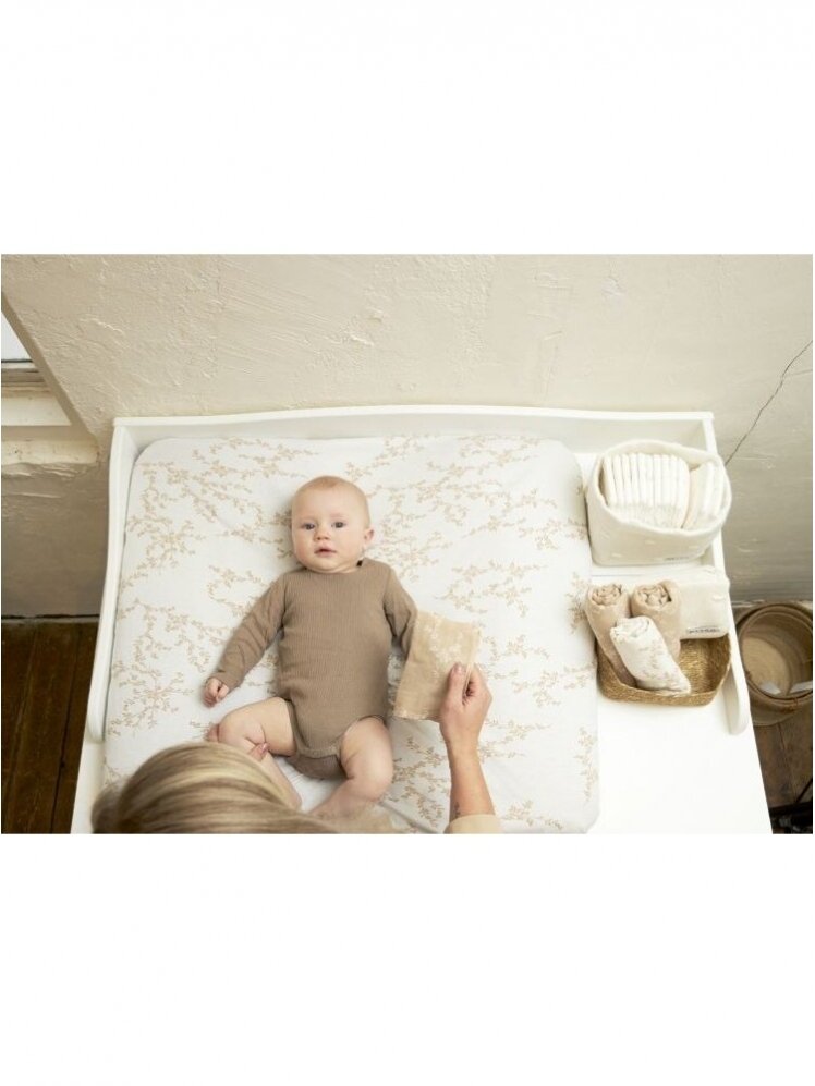 Muslin diapers set, 3 pcs. 30x30, Meyco Baby (Branches sand) 2 Muslin diapers set, 3 pcs. 30x30, Meyco Baby (Branches sand) 2