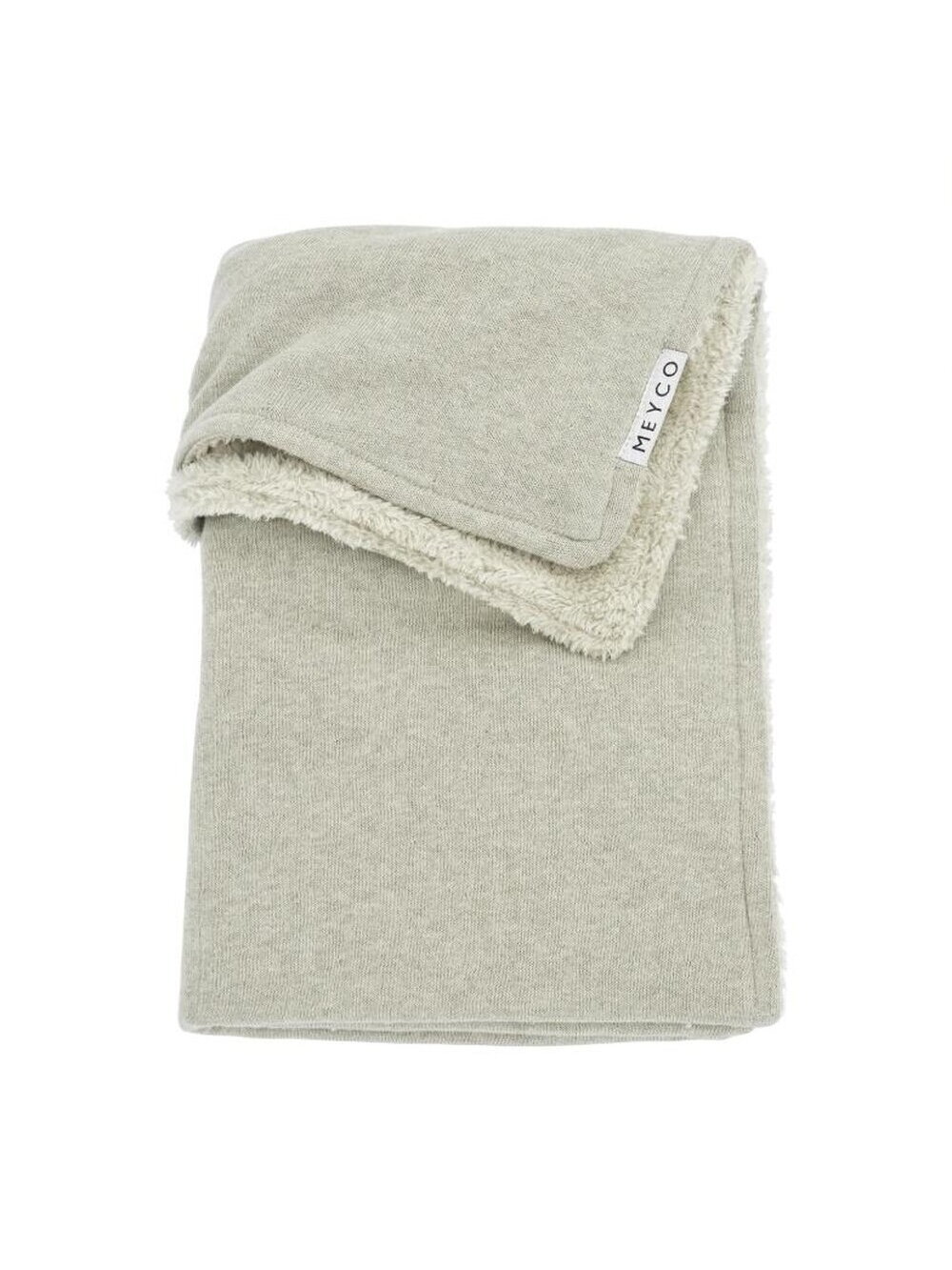 Meyco Blanket Knit Basic Teddy, Sand Melange, 100x150 cm