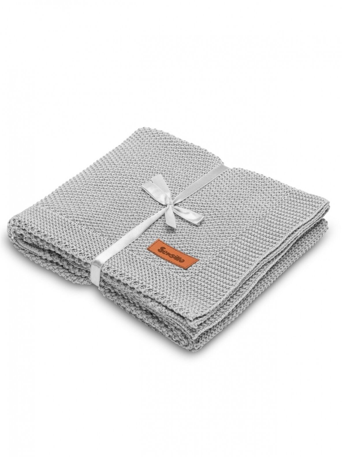 Knitted Blanket, 80x100, by Sensillo (grey)