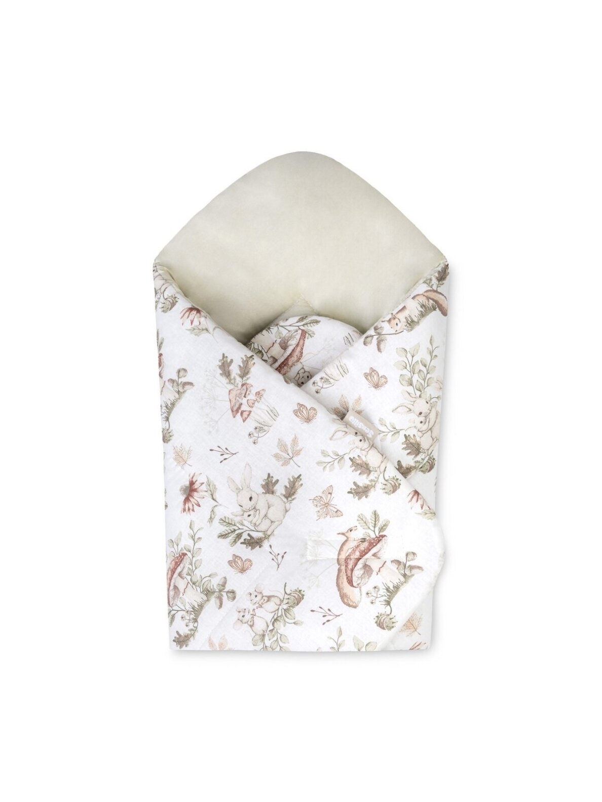 Cotton Baby Wrap 75x75 cm, Forest’s Gifts Beige, Sensillo