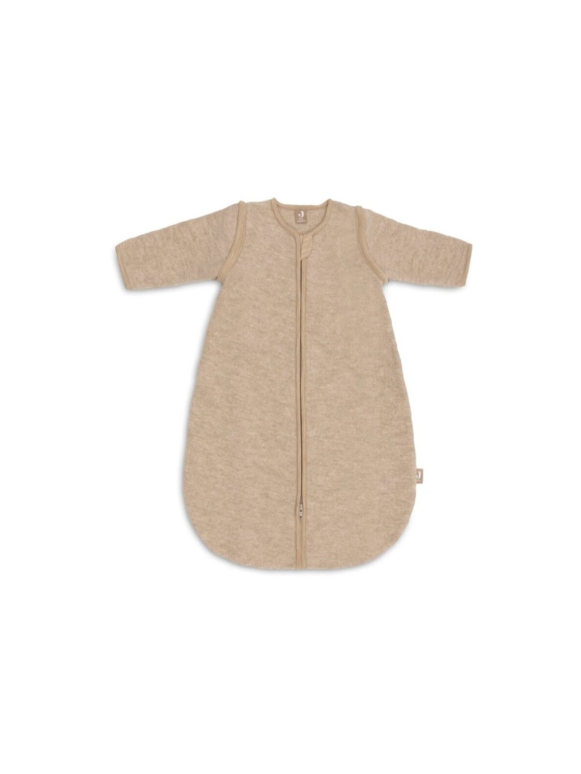 Merino Wool Sleeping Bag with Removable Sleeves 60 cm, TOG 2.0 - 2.5, Jollein, (Natural)