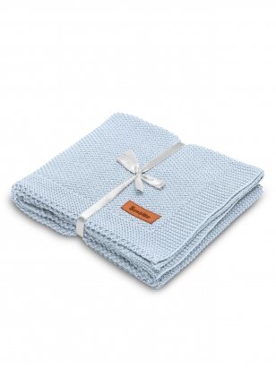 Knitted Blanket, 80x100, by Sensillo (blue)