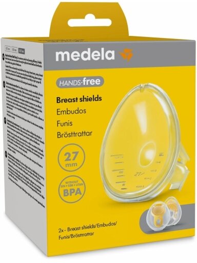 Medela - hands free breast covers, 2 pcs. 27 mm
