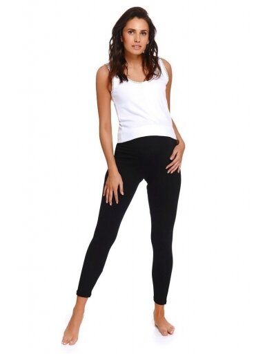 Cotton maternity leggings by DN (black) Cotton maternity leggings by DN (black)